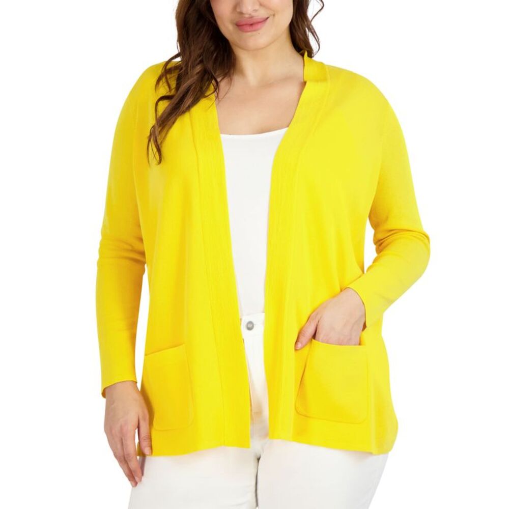 Jones New York Plus Size Open Front Cardigan